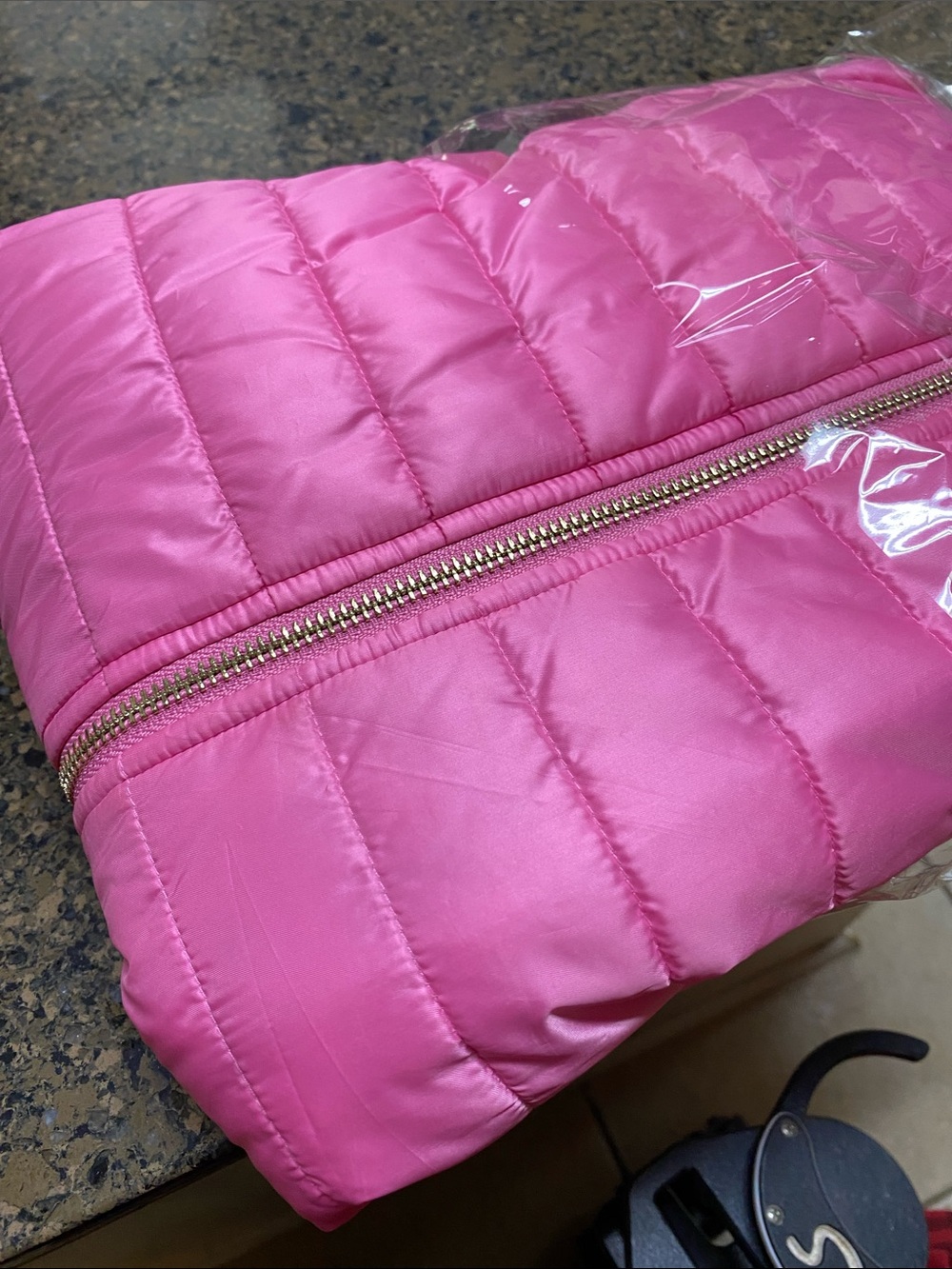 PRICE DROP Lilly Pulitzer Hot Pink Quilted Vest, size Large